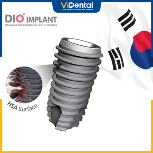 Trụ Implant DIO có nguồn gốc từ Hàn Quốc